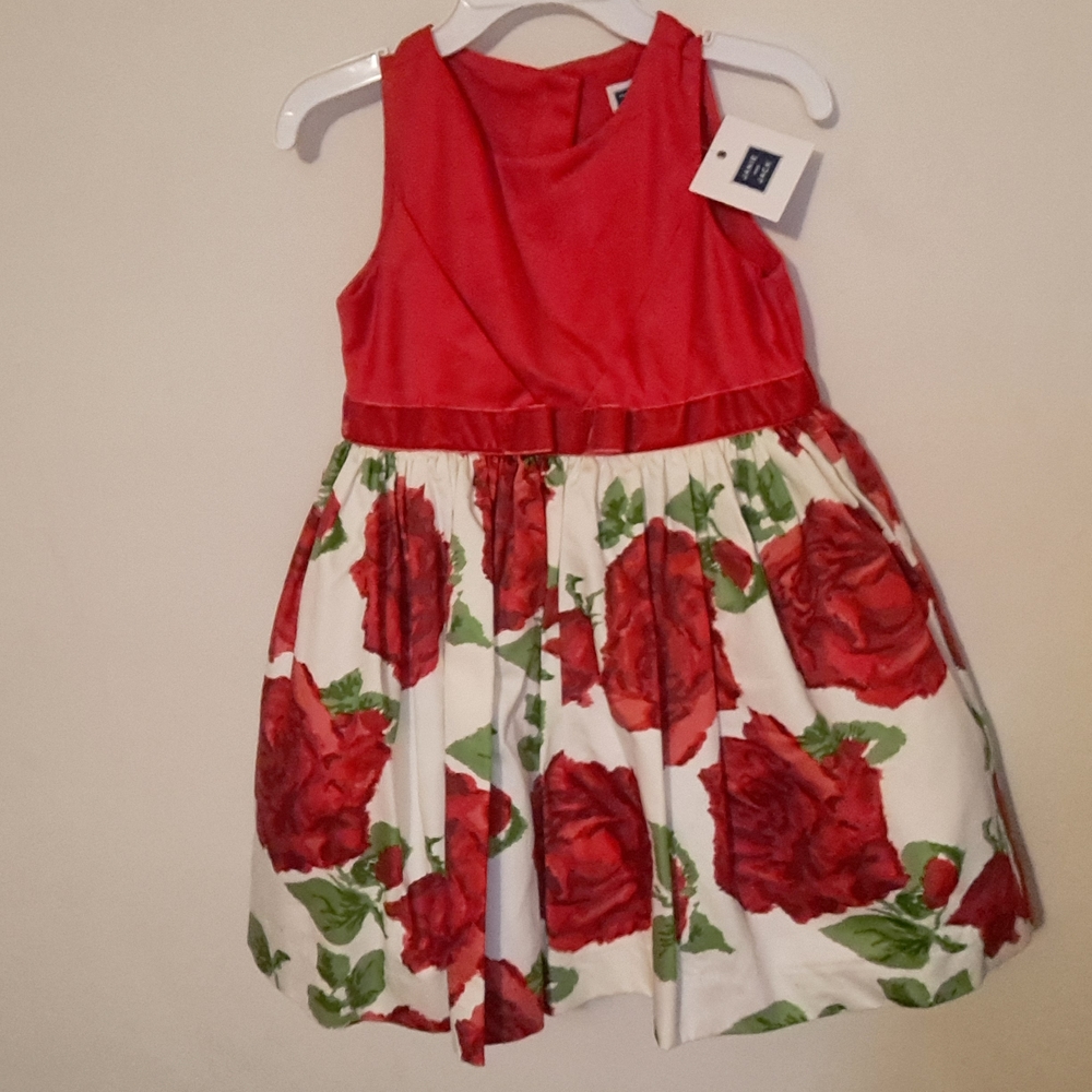 Janie and Jack Red Floral Dress